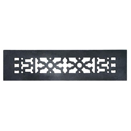 Acorn Mfg Acorn GR3BG 12" x 2.25" Black Cast Iron Decorative Grille GR3BG